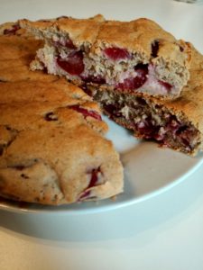 torta di ciliegie light