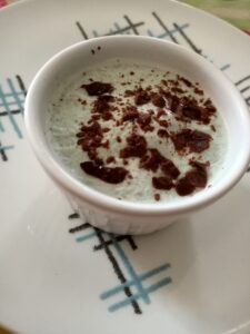 budino proteico alla menta